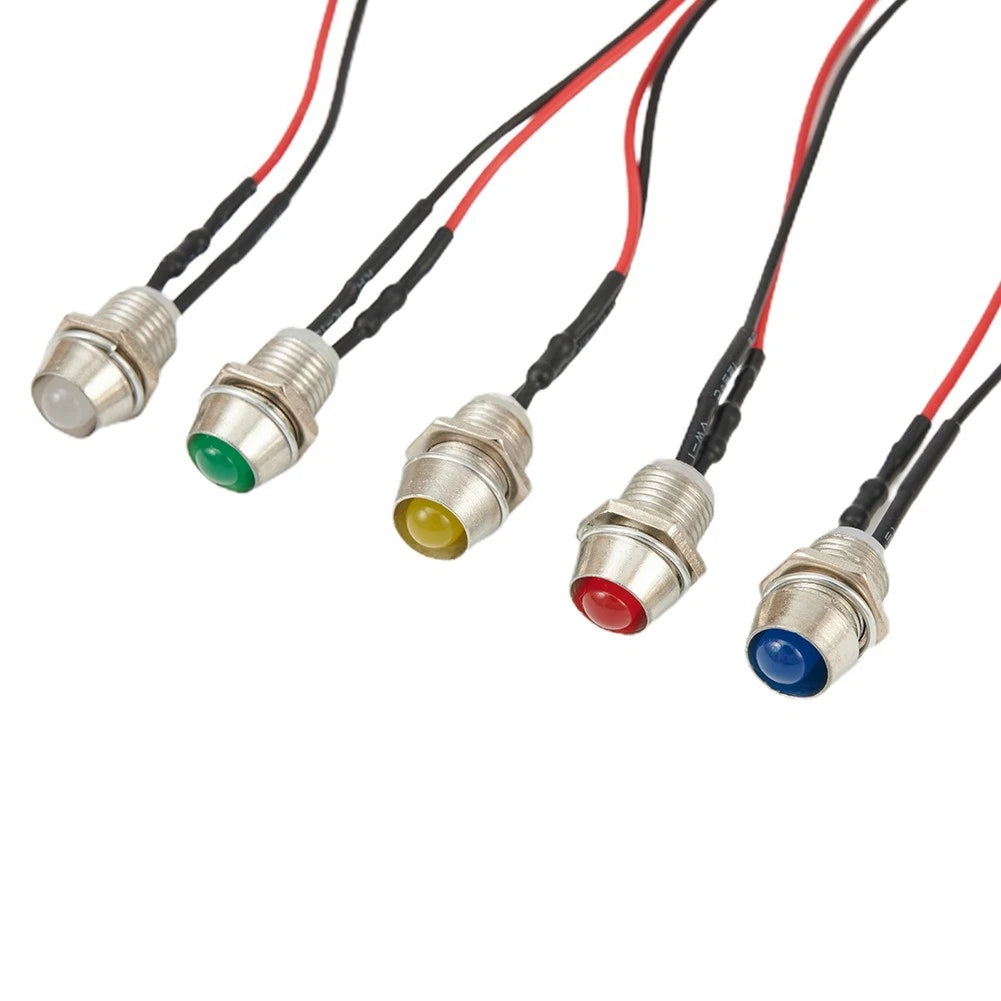 5X Car Boat 12V LED Indicator Light for DASH Dashboard Panel Lamp