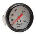 Livorsi Boat Speedometer GDS60W - 60 MPH 3 3/8 Inch Black White