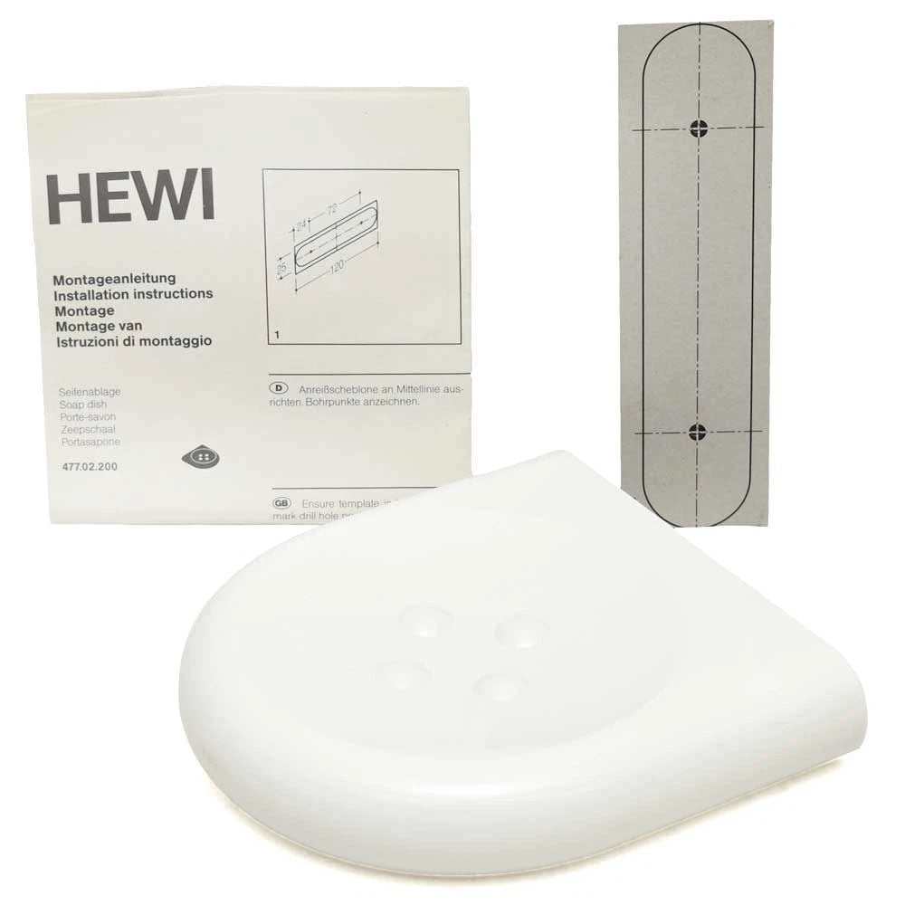 Hewi Boat Floating Soap Dish Tray 477.02.200/99 - 477 Series White