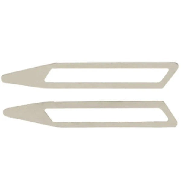 Corsa Boat Vent Covers - 23 1/2 Inch Silver Stainless Steel (set of 2)