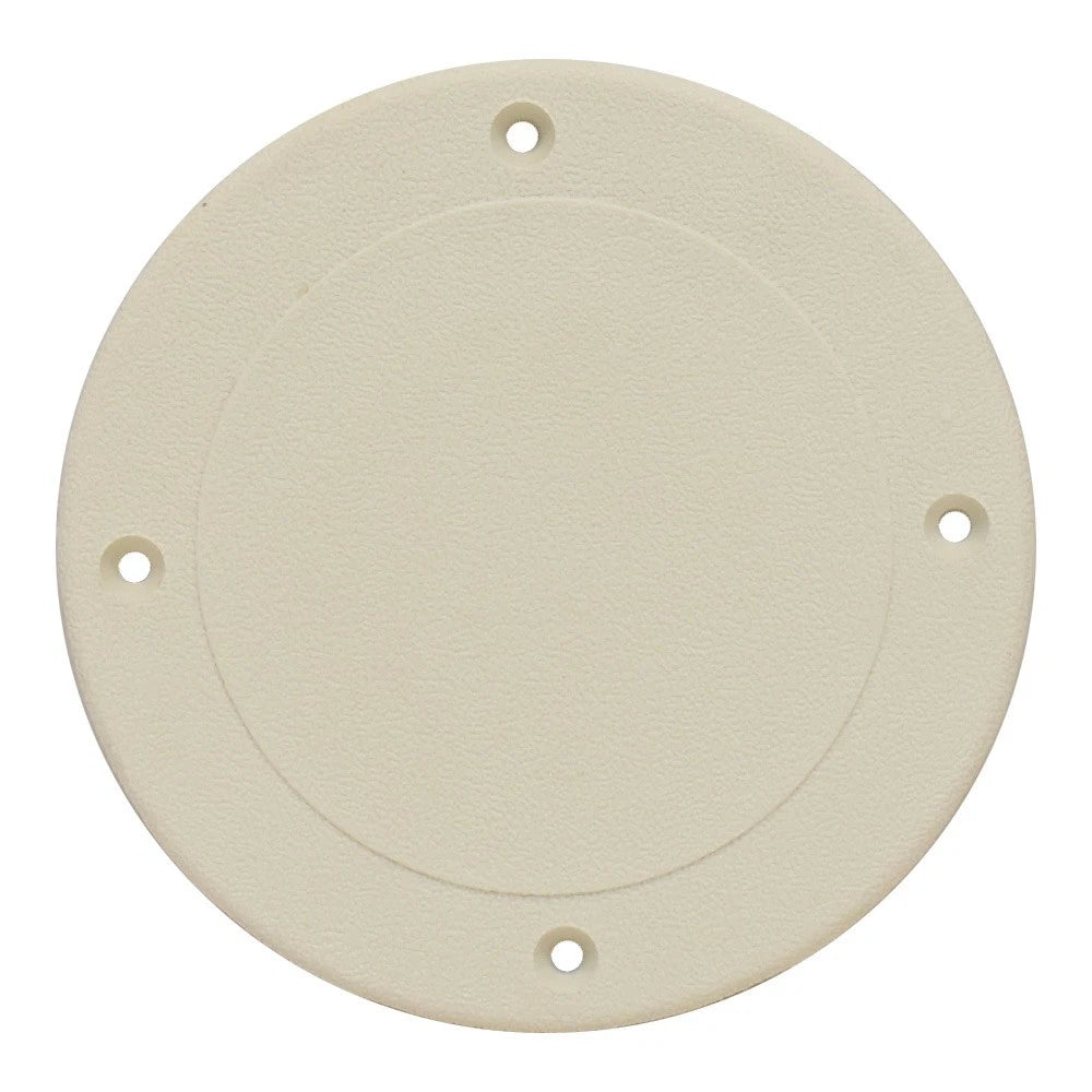 Sea Fox Boat Hatch Deck Plate Lid - 5 5/8 Inch Off White
