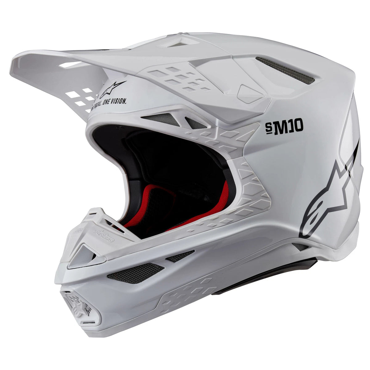 Alpinestars Supertech M10 Offroad Helmet White X-Small 2024 Motocross