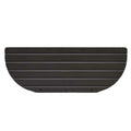 Ranger Boat Swim Step Panel - Starboard Grooved Black 24 X 9 Inch