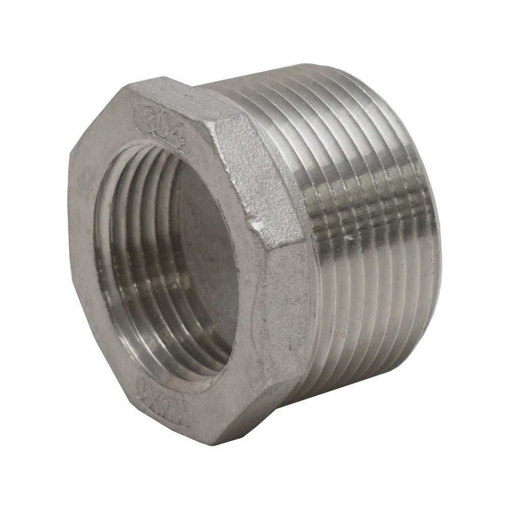 Seabring Marine Boat Bushing 62518 - 1 1/4 MPT X 1 FPT 304 SS