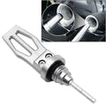 Motorcycle Engine Oil Dipstick Cap Plug CNC Crankcase Oil Level Gauge Silver