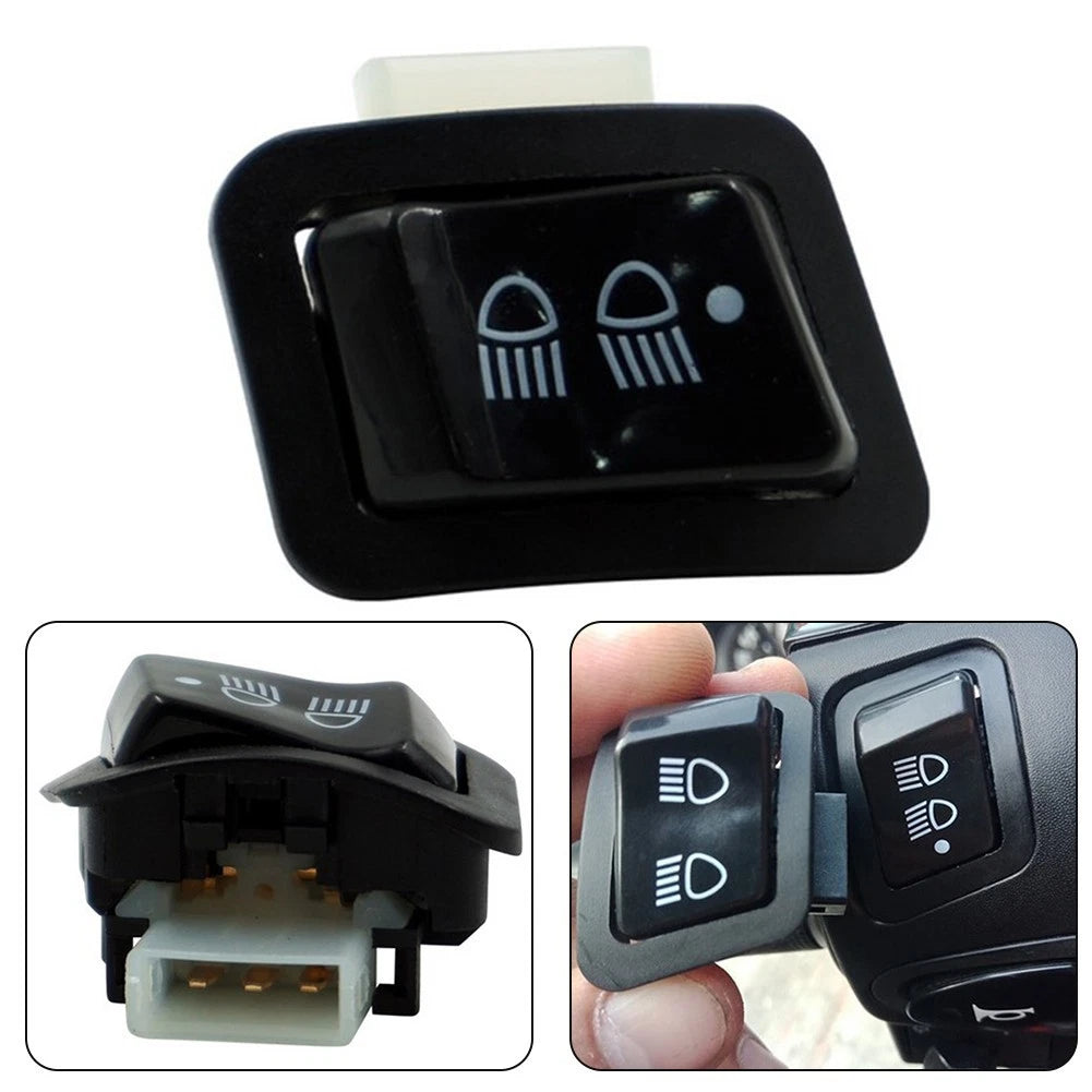 Switch Motorcycle Switch Near & Far Lights Headlight Switch All Copper