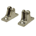 Crownline Boat Bimini Hinge - Angled 2 1/8 X 3/4 Inch Stainless (pair)