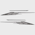Lowe Boat Graphic Decals 2317180 - Gray Hull Stickers (set of 4)