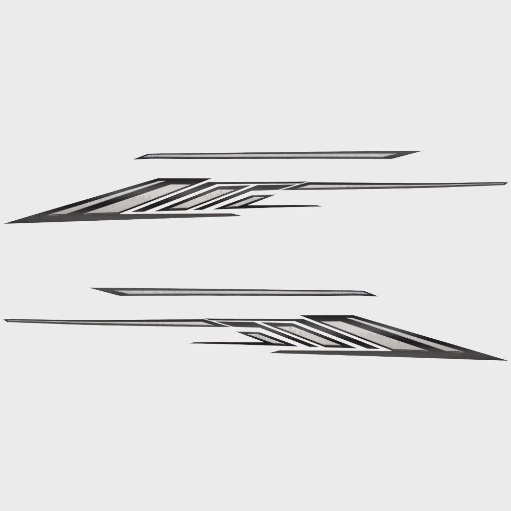 Lowe Boat Graphic Decals 2317180 - Gray Hull Stickers (set of 4)