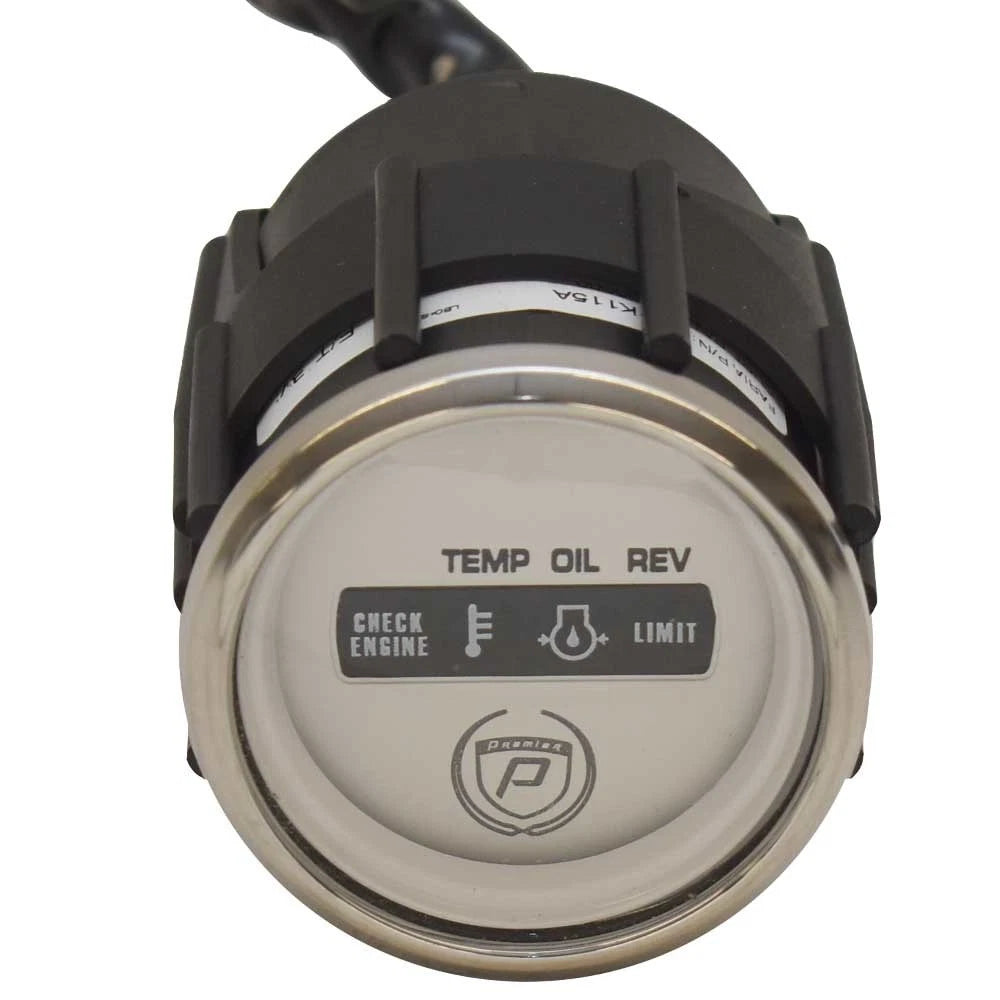 Premier Pontoon Boat Suzuki Systems Check Gauge GPK115A - Faria 2 Inch