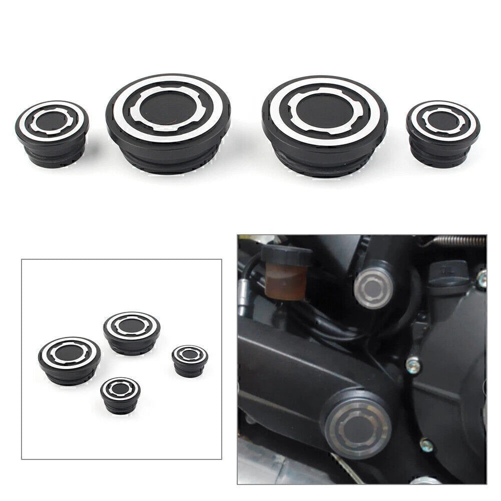 Gear Frame Bar Screw Hole Prevent Dust Plug for Ducati Scrambler 800 400 Black