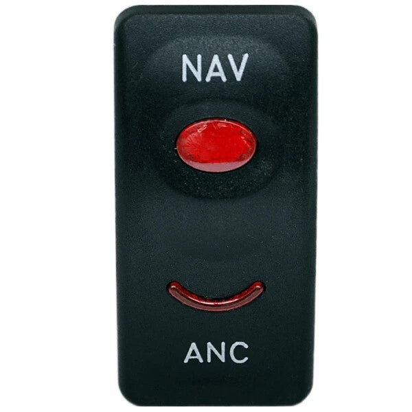 Lund Boat Nav - Anc Lights Rocker Switch Plate 2006121 - Black Plastic