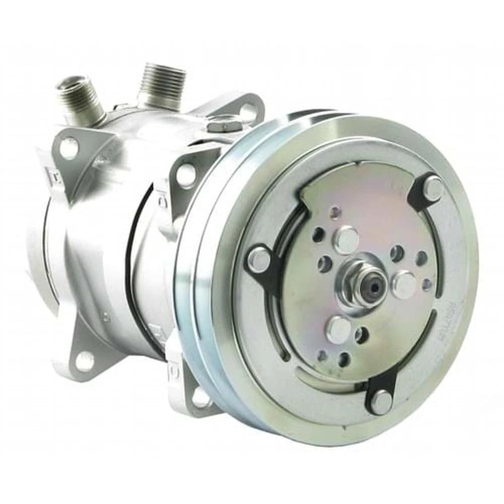 8819553 Sanden SD5H14 Compressor, with 2 Groove Clutch - Fits Deutz