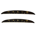 Maxum Boat Raised Decals - 4100 SCR 9 1/2 X 1 1/8 Inch Black (pair)