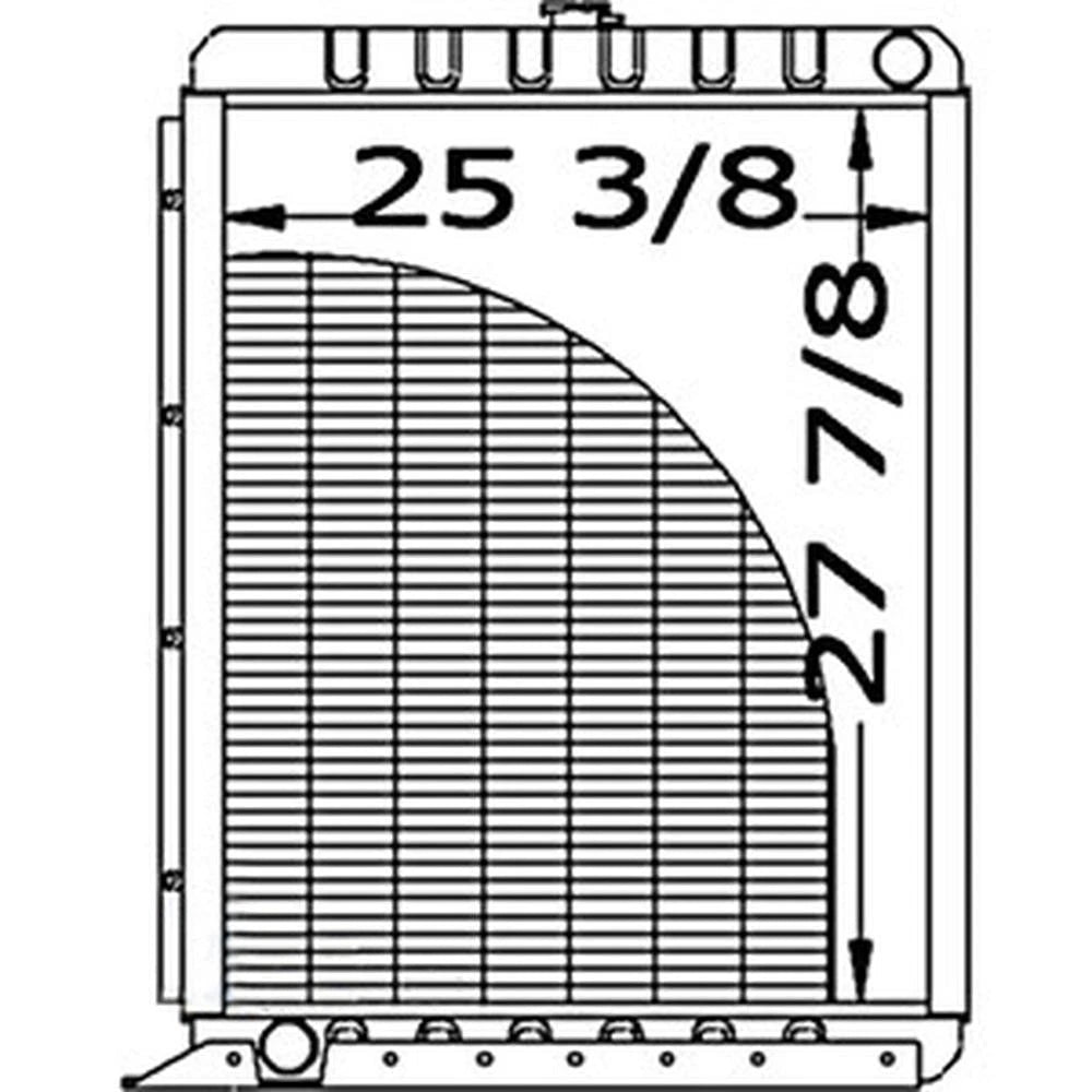 A55650C2 Combine Radiator Fits International 715 815 915 1440