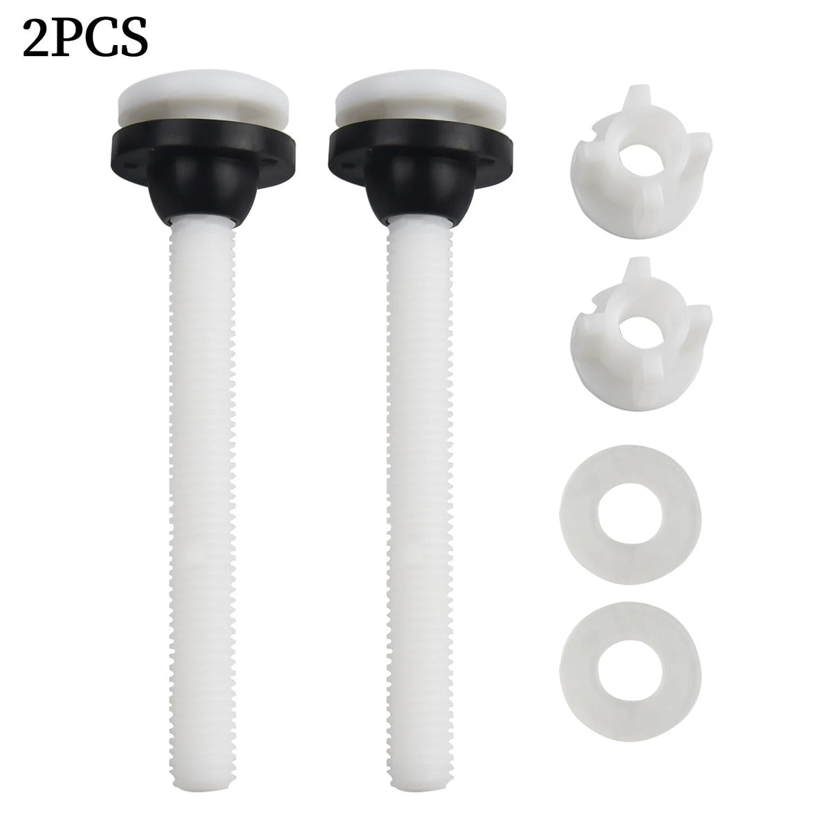 Tool Toilet Seat Bolts Nuts Plastic Replacement Rubber Elements Sturdy