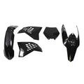 Rtech Plastics Kit for KTM EXC 200-250-300 SIX DAYS 2008-2011 Black