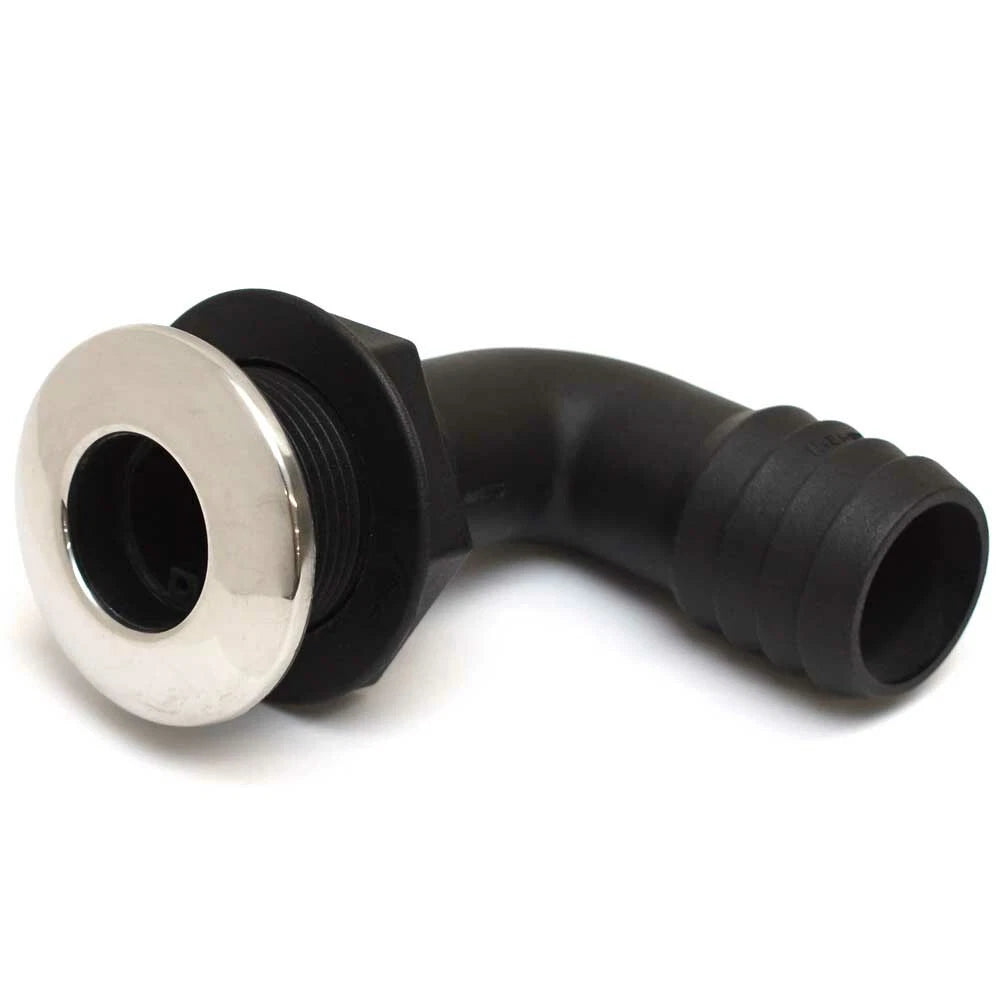 Carver Boat Thru Hull Elbow 7408504 - 90 Degree 1 1/2 Inch SS