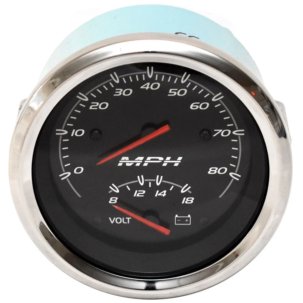 VeeThree Boat Multifunction Gauge 781744PDFB - 3 1/4 Inch Speedometer