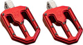 PRO ONE Pro Peg Moto V1 Foot Pegs for Harley V-Twin 2000-2024, Red Anodized