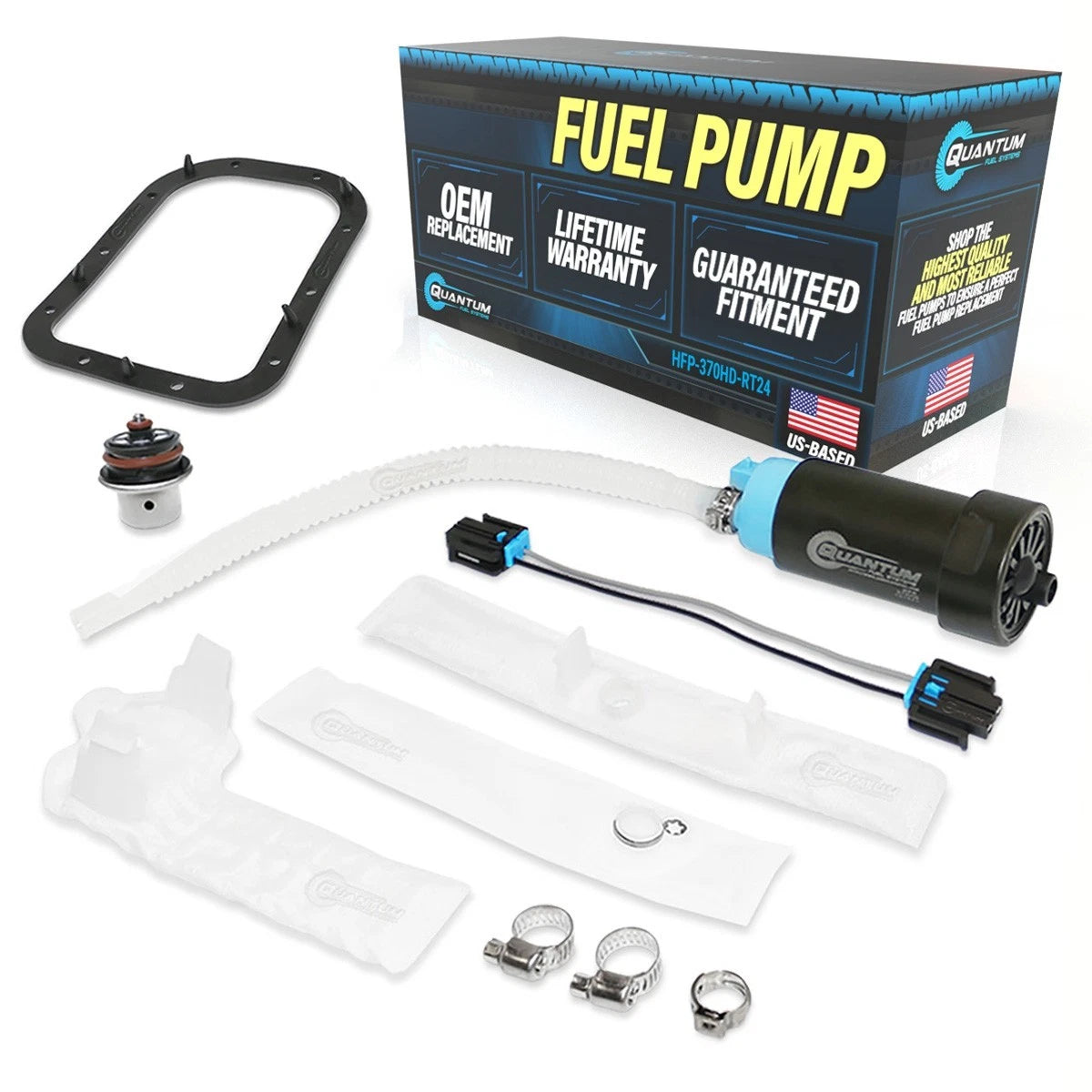 QFS Fuel Pump +Reg+Gasket+St Rainer for 2008-17 Harley Davidson FLS FXS 75284-08A