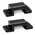 Boat Bimini Top Mounts - 2 3/8 X 1 Inch Black Plastic (pair)