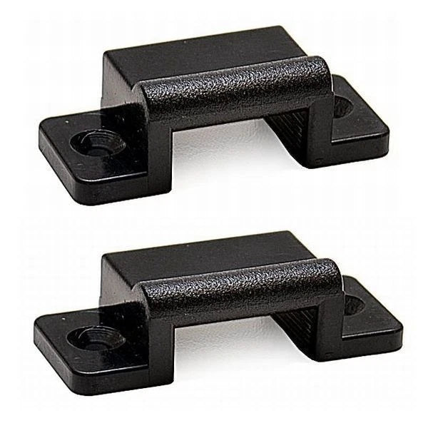 Boat Bimini Top Mounts - 2 3/8 X 1 Inch Black Plastic (pair)
