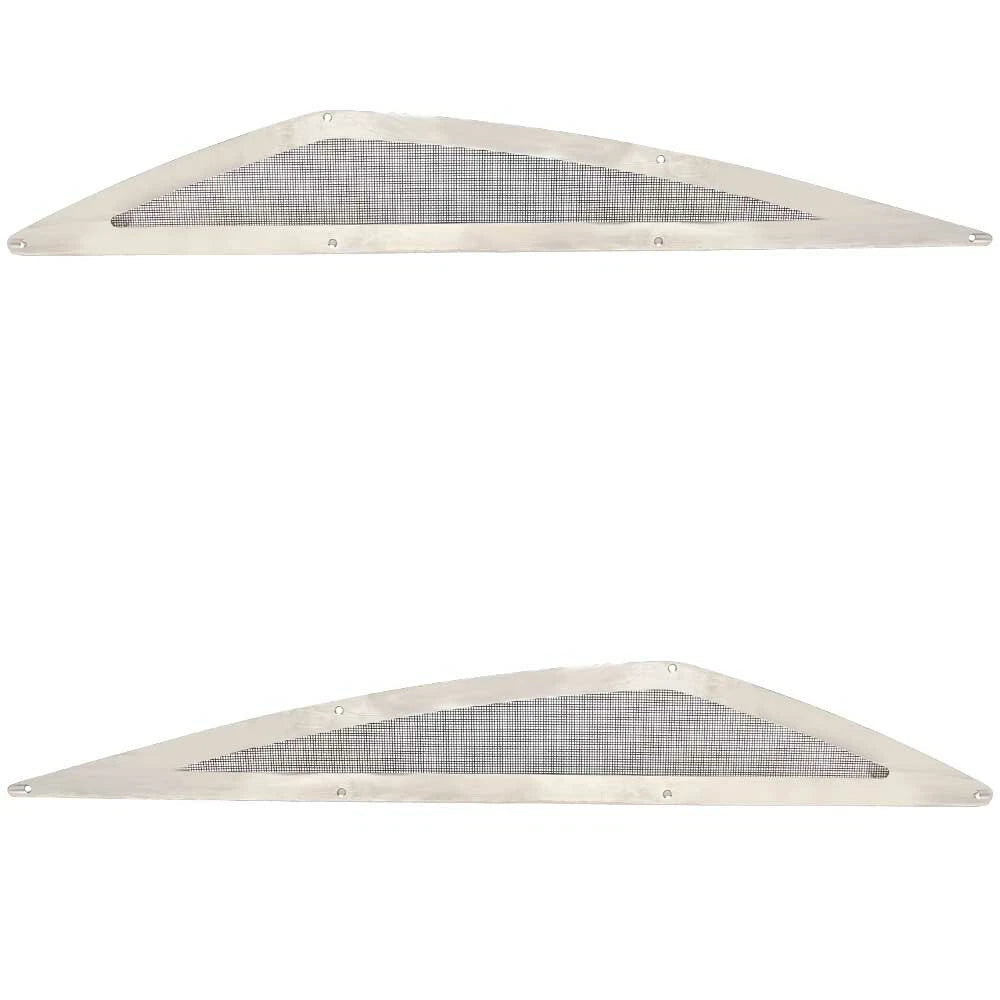 Crownline Boat Vent Grilles 30293 - 30294 - 34 X 5 Inch SS (set of 2)