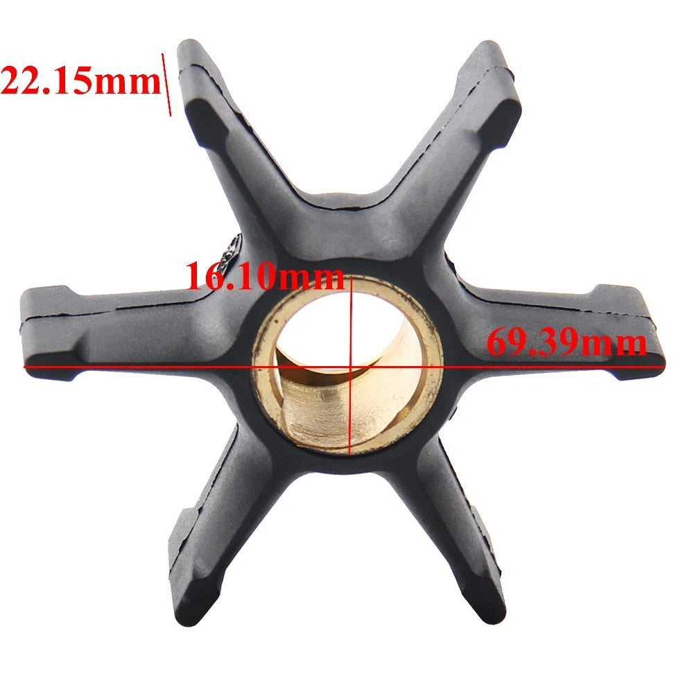 Water Pump Impeller 396809 6 Blade Outboard Engine Pump Impeller for Johnson