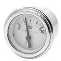 Beede Boat Oil Pressure Gauge 931687 - Silver - White 2 Inch