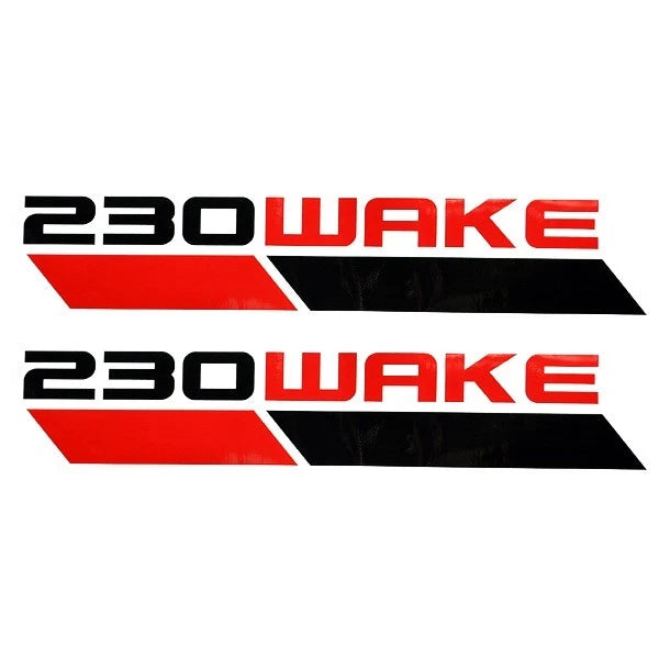 Sea Doo 230 Wake Boat Decals 219903610 - Black - Red Stickers (pair)