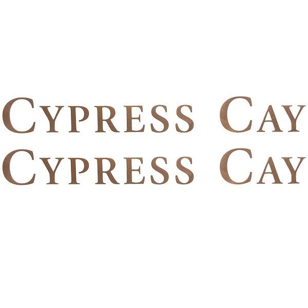 Cypress Cay Boat Decal - 09 Palmetto Pontoon (pair)