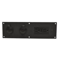 Rinker Boat Power Outlet Receptacle Panel - 10 X 3 Inch Black
