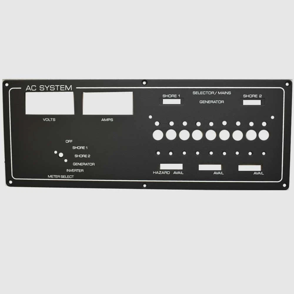Tiara Boat Blank Generator Switch Panel - AC System 16 1/2 X 6 1/4