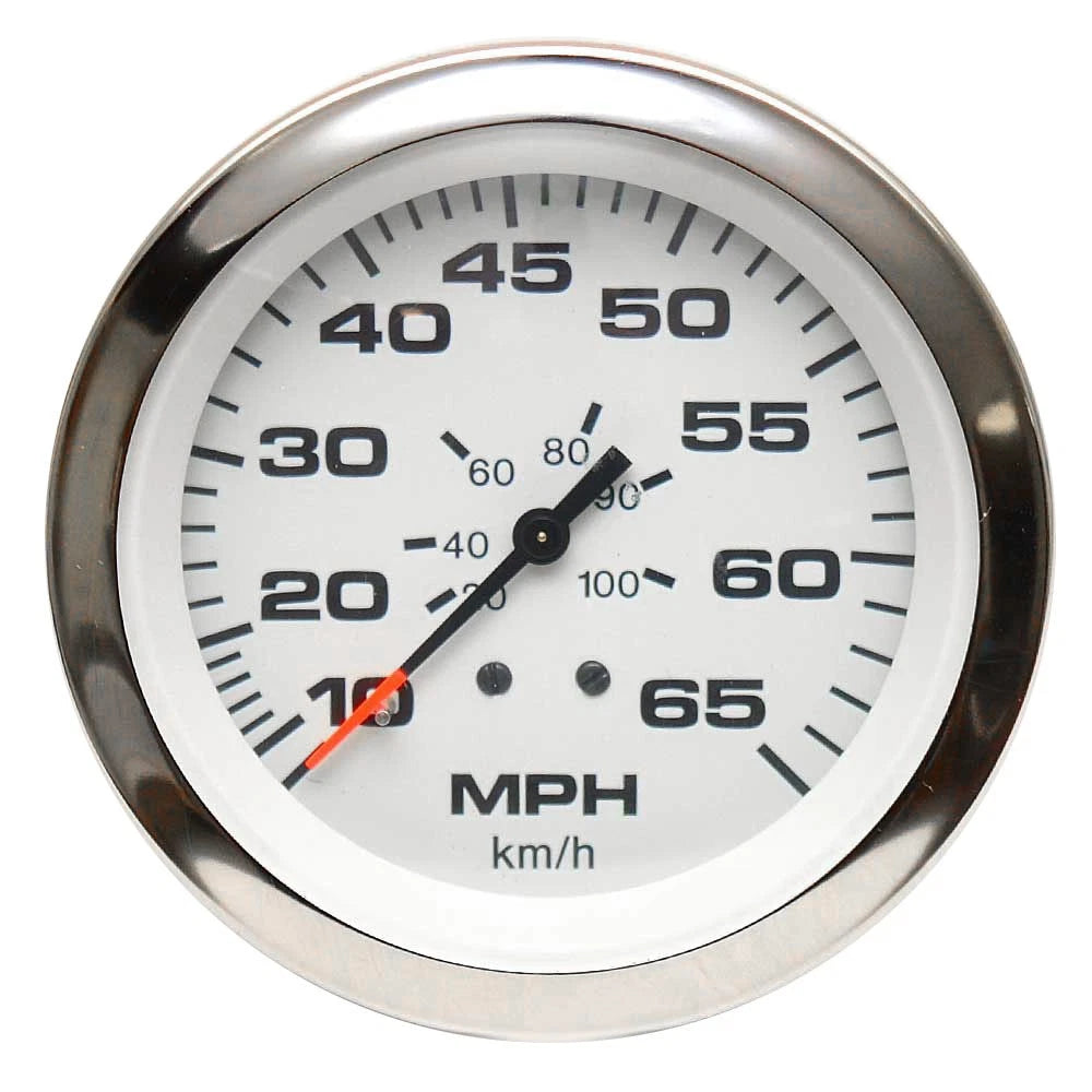 Teleflex Boat Speedometer Gauge 59713 - 3 1/4 Inch Silver White