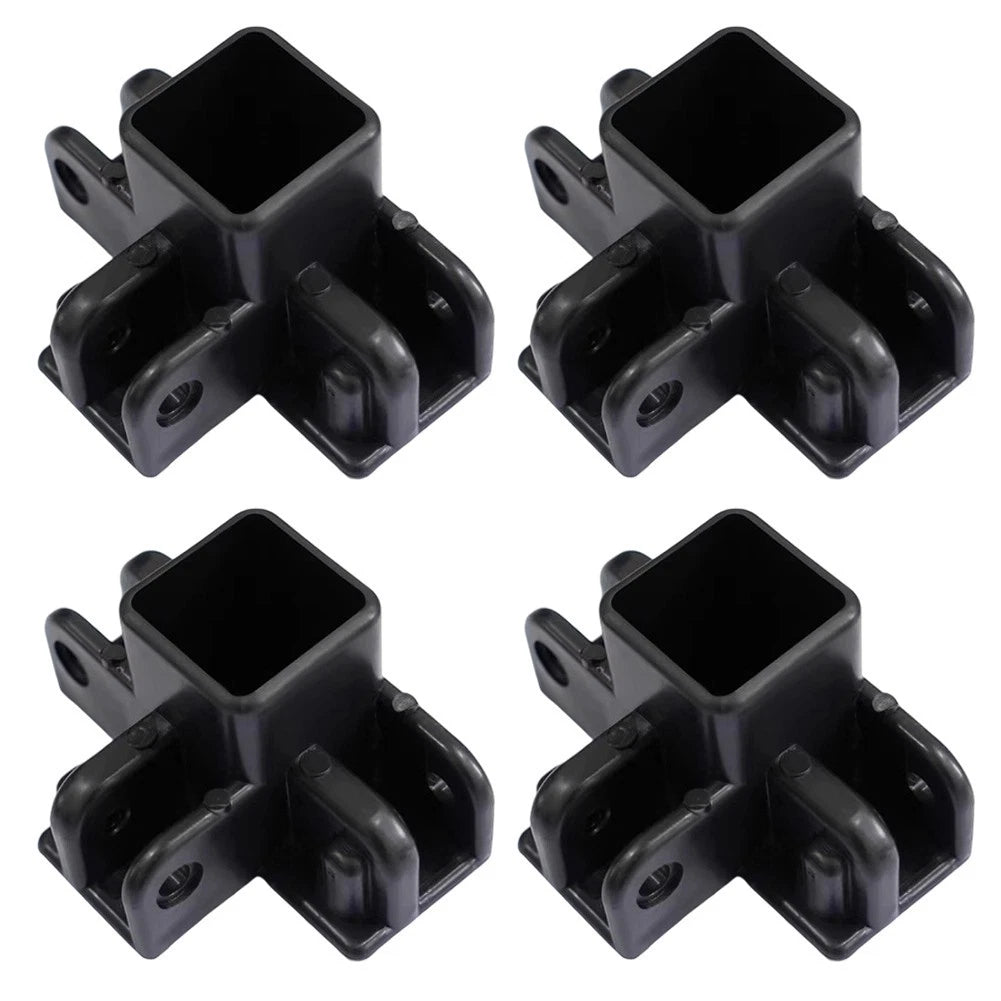 4 Pack Canopy Tent Pole Compatible with 34x34mm Square Tube Gazebo Legs