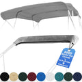 Pontoon Boat 4 Bow Bimini Top Replacement Canvas Fabric 8 or 10 Feet with Boot Pro