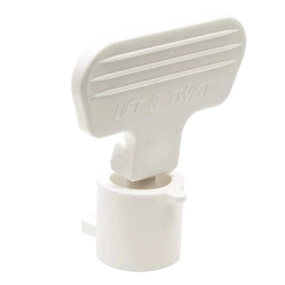 Innovative Boat Hatch Handle HNDLASSM-PW - Lift N Twist Polar White