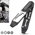 Tire Lever with Hex Ratchet Wrench Screwdriver Bit Compact Portable Repair Tool