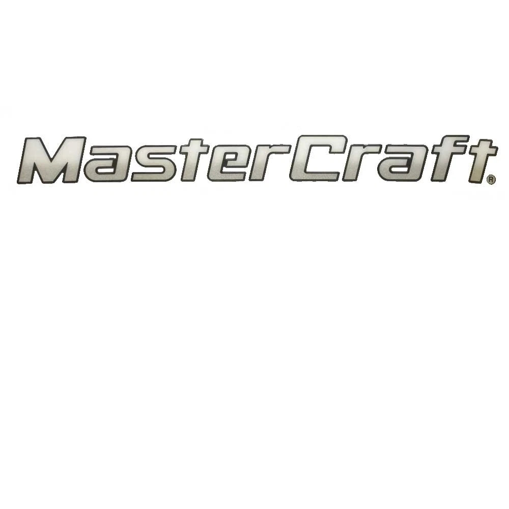 MasterCraft Boat Brand Decal 758437 - 28 X 2 3/4 Inch Black Silver