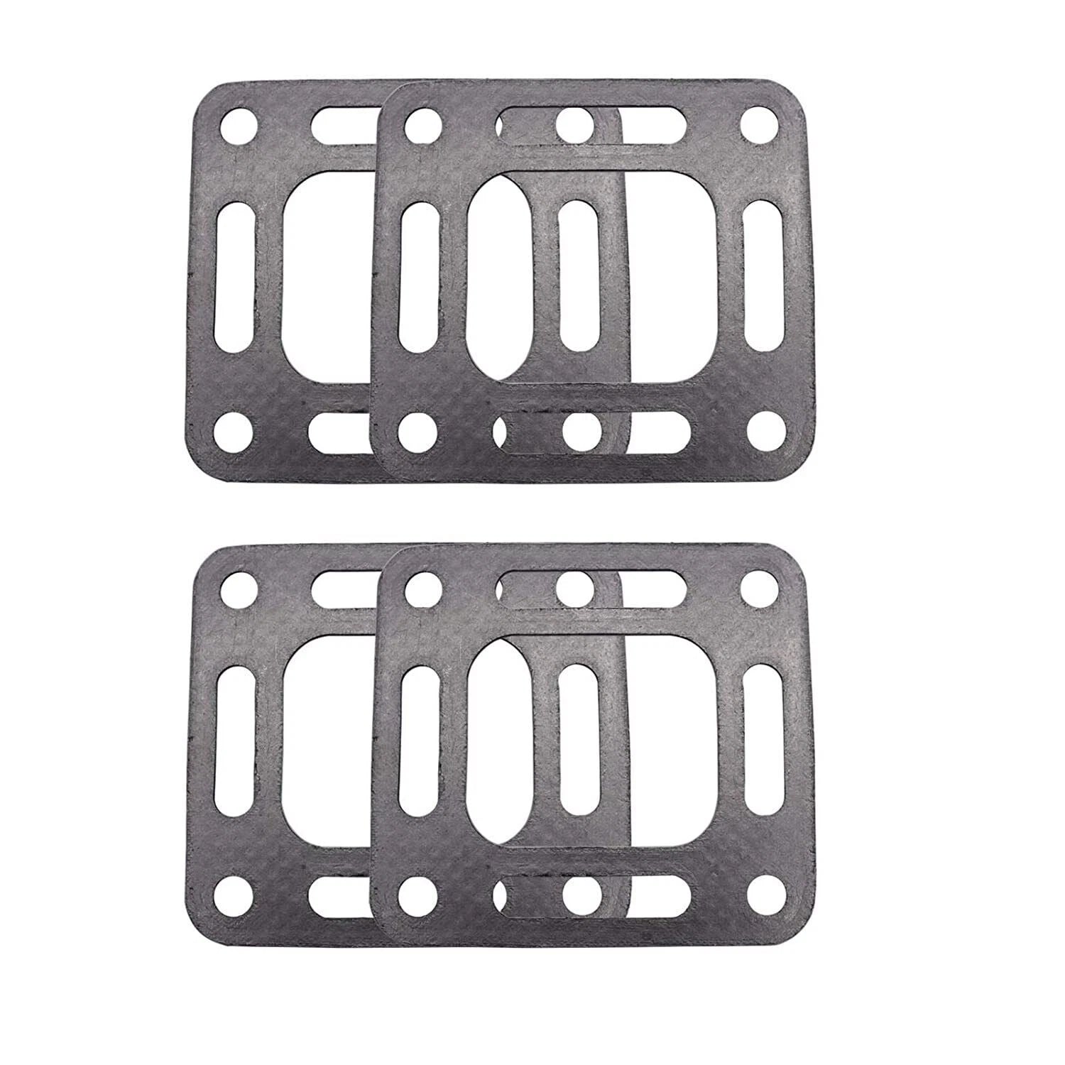 For Mercruiser 4.3 5.0 5.7 350 Exhaust Center Riser Elbow Manifold Gaskets 4Pcs