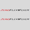 MasterCraft Boat Tower Decal Stickers - Zero Flex Flyer Red (pair)