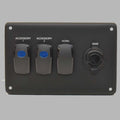 Bryant Boat Horn Switch Panel BR141P03214 - 7 X 4 1/2 Inch Black Port