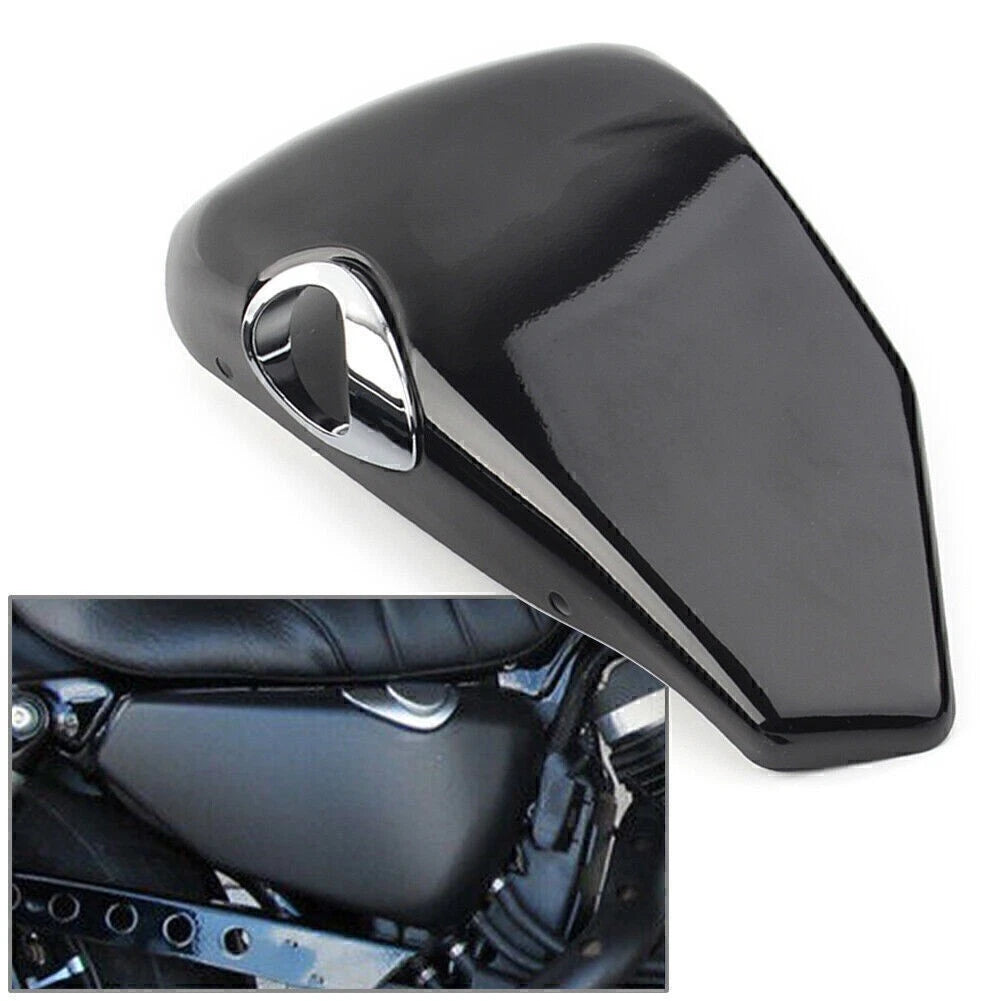 Right Black Battery Covers for Harley Sportster XL883 1200 2004 - 2013