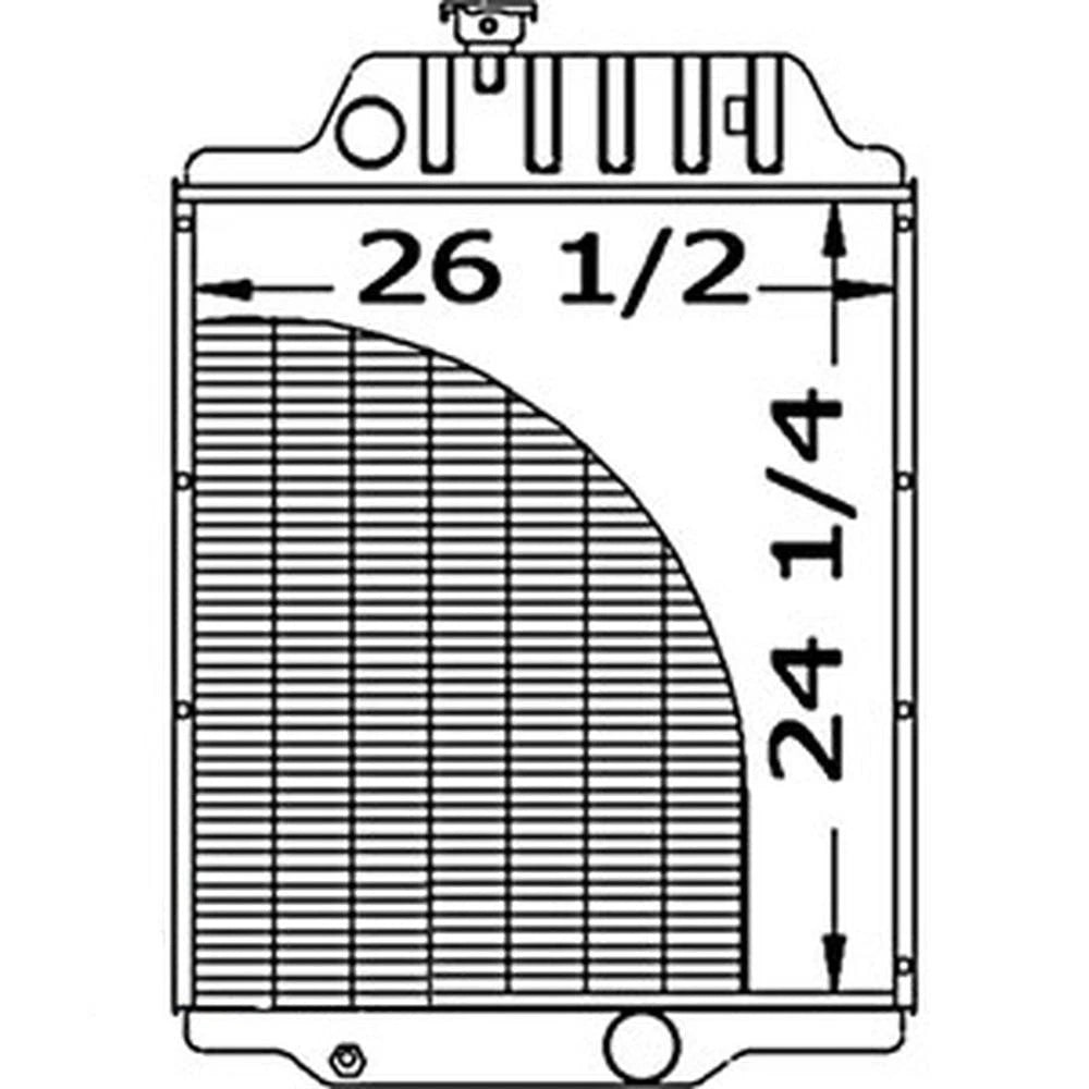 AGCO Fits Allis Chalmers Radiator 7000 Models Part# 70260432