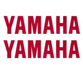 Yamaha Boat Sticker Decals - 4 X 1 Inch Burgundy (pair)