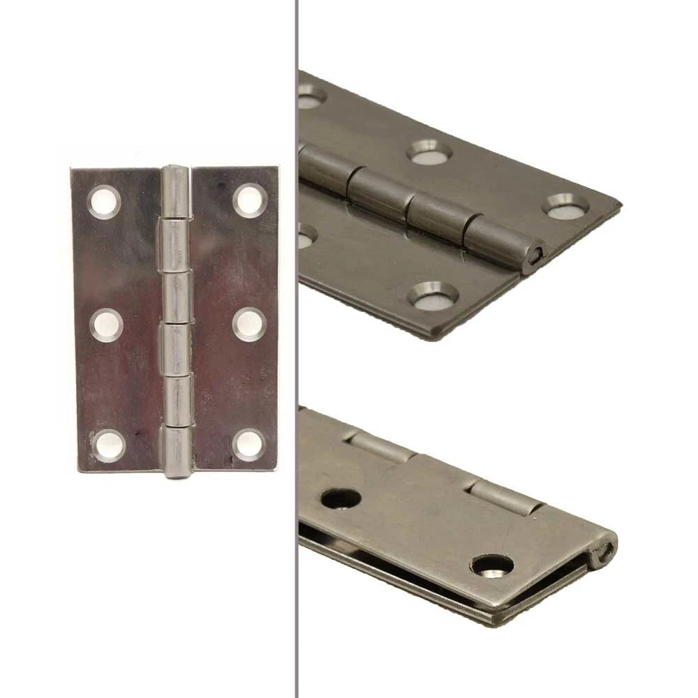 Hunt Boat Butt Hinge LB200300BA - 2 X 3 Inch 16 Gauge Stainless
