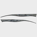 Lowe Boat Graphic Decals 2129952 - Deep V185 Gray Stickers (set of 2)
