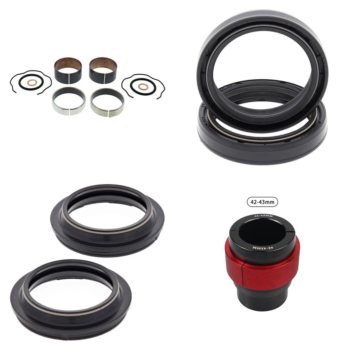 Complete Front Fork Rebuild Kit for Suzuki GSXS1000FA 2016-2017 with Driver