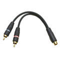 Monster Cable Boat Stereo Adapter Cable ILJRY-1F - 6 Inch Black RCA